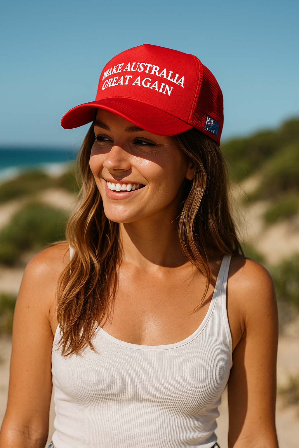 MAusGA Trucker Cap - Red/Blue